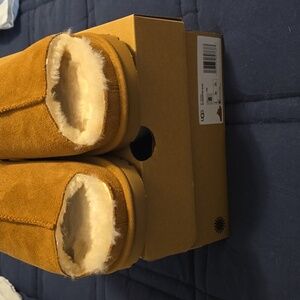 UGG Tan Suede Slippers